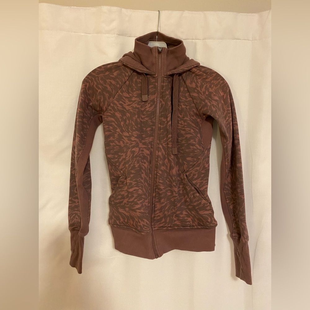 Athleta fleece lined zip up hoodie